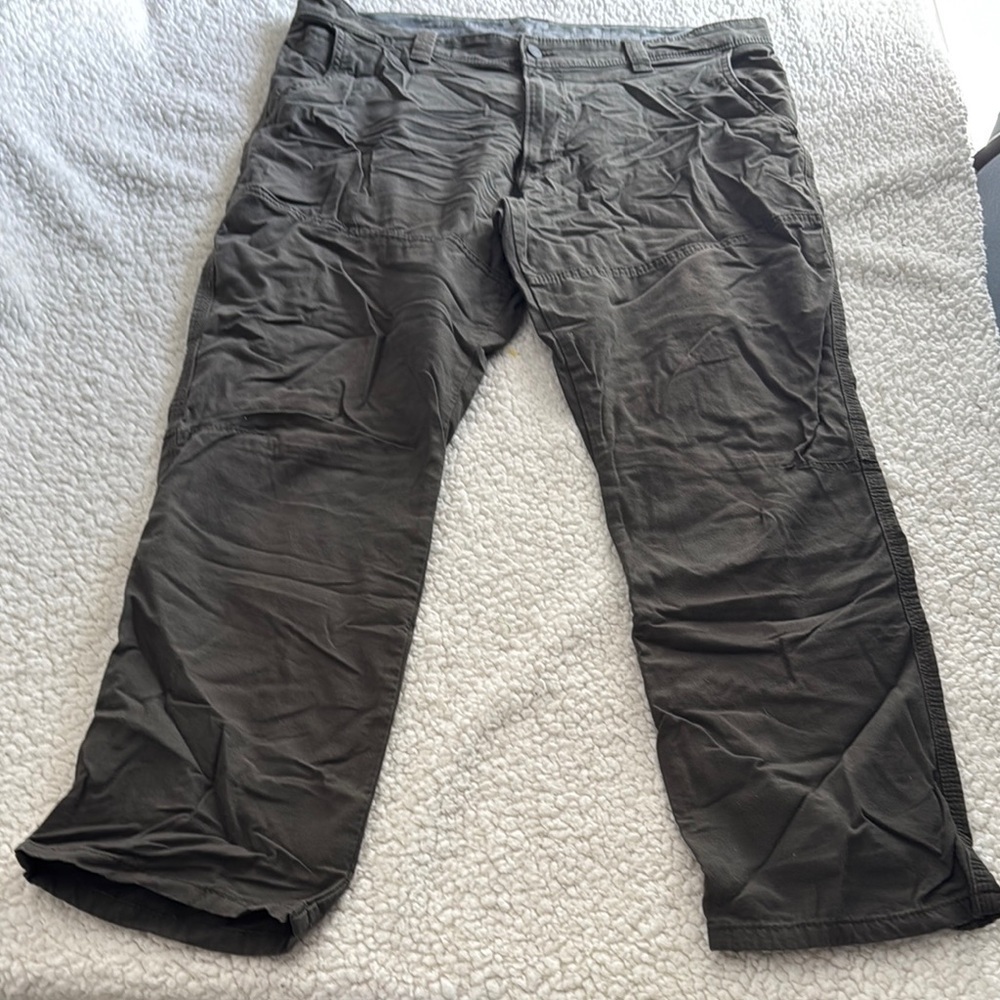 Wrangler Green Cargo Pants Lightweight Cropped